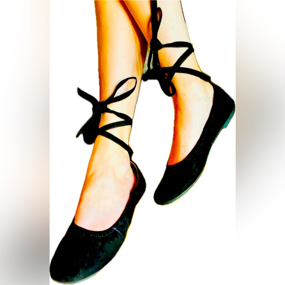 Born in California Black Ballet Flat 8.5